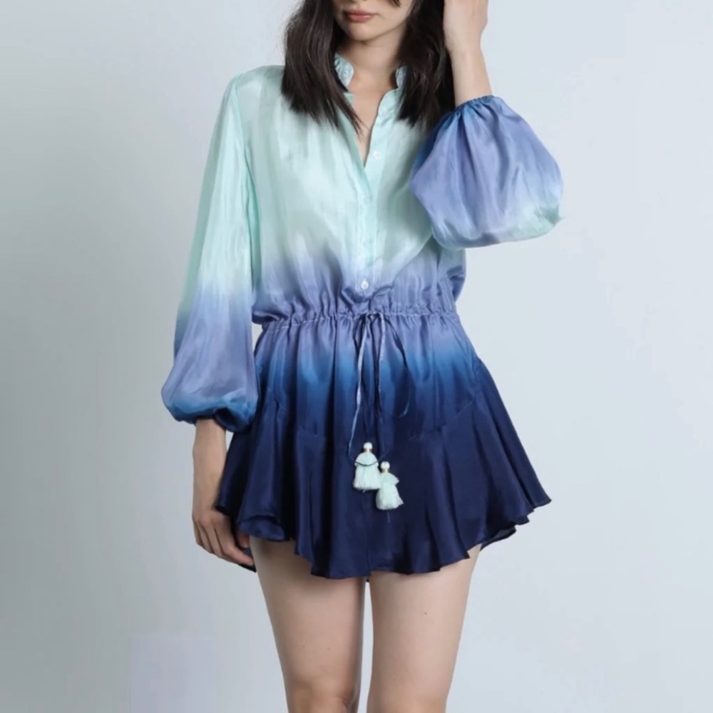 Karina Grimaldi blue tie die dress-XS-never worn